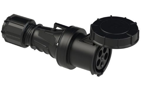 Изображение Jätkupesa 63A 5P 6H 400VAC IP67, must, CEE, PCE 