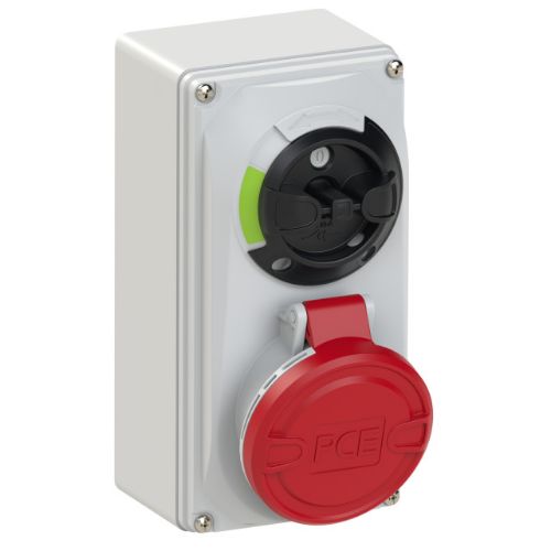 Изображение Seinapesa+lüliti 16A 5P 6H 400VAC IP44 Compact, CEE, PCE 