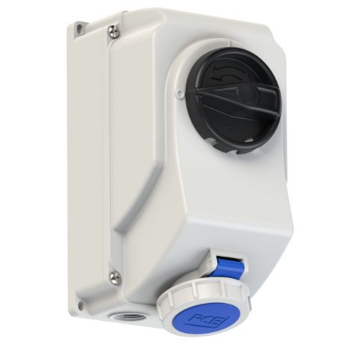 Изображение Seinapesa+lüliti 16A 3P 6H 230VAC IP67, CEE, PCE 