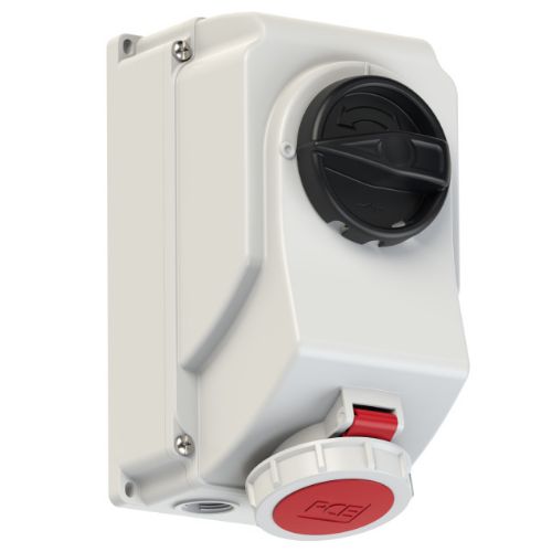 Изображение Seinapesa+lüliti 16A 4P 6H 400VAC IP67, CEE, PCE 