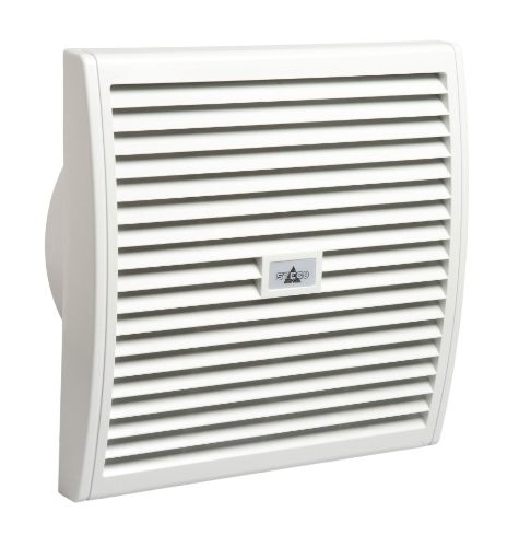 Изображение Kilbiventilaator FF018, IP54, 230VAC, 550m³/h, 284x284mm/250x250mm, sisaldab resti ja matti, Stego 