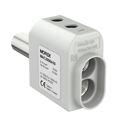 Изображение Seadmeklemm SR2x50RB, 2xAl/Cu 6-50mm², 690V, Morek 