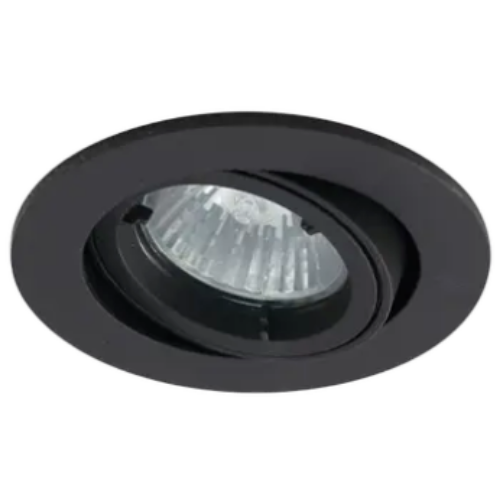 Изображение Kohtvalgusti Korpus Süv Twistlock GU10 Suunatav IP44 Ava 84mm Must Ansell