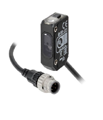 Изображение Fotoandur Obj. E3AS, Sn1.5m, PNP, plast, IO-Link, kaabel 0.3m pistik M12 4-pin, Omron 