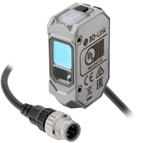 Изображение Fotoandur Objektilt E3AS, Sn35...500mm(line), SUS, PNP, IO-Link, kaabel 0.3m pistik M12 4-pin, Omron
