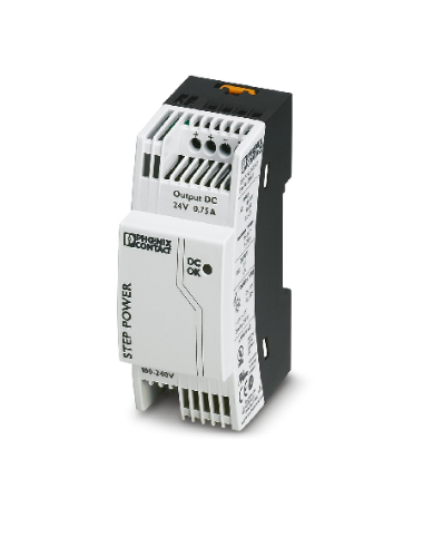 Изображение Toiteplokk (2 moodulit) STEP, 24VDC 0.75A 18W, 100-240VAC, Phoenix 