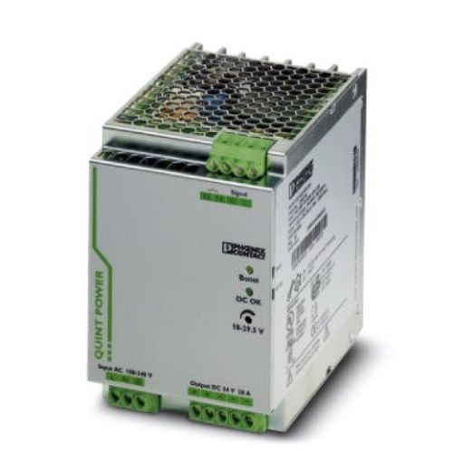 Изображение Toiteplokk QUINT,  24VDC 20A 480W, 100-240VAC/90-350VDC, relee, Phoenix 