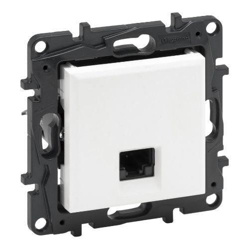 Изображение Arvutipesa 1xRJ45 UTP Cat.6, valge matt, süv. NILOE STEP, LEGRAND 