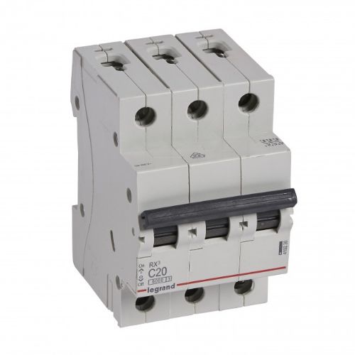 Изображение Moodulkaitselüliti RX3, 3P, 20A, C, 6kA, Legrand 