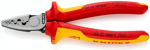 Изображение Hülsipresstangid 0.25-16mm² VDE KNIPEX 