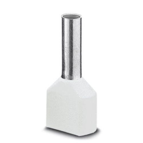 Изображение Cu-otsahülss 2x0.5-8 kraega, valge (100tk/pk), Phoenix 