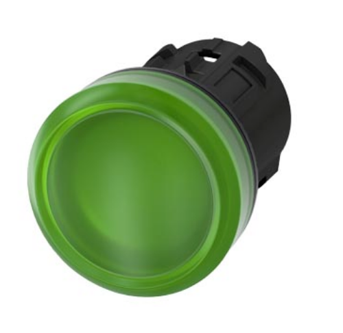 Изображение Signaaltuli 3SU, ROHELINE, LED-ile, IP67, ilma adapterita, Siemens 