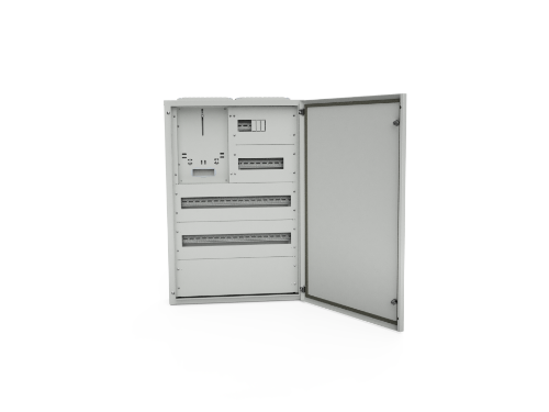 Изображение Arvestikilp REJ, pinnapealne, 1 arvesti + 66m(6+60), IP44, hall, 790x540x145, Raasiku Elekter 