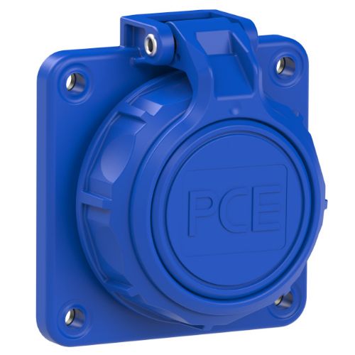 Изображение Kilbipesa 16A 2P+E 230VAC IP68 sinine, (75x75) Schuko, PCE 