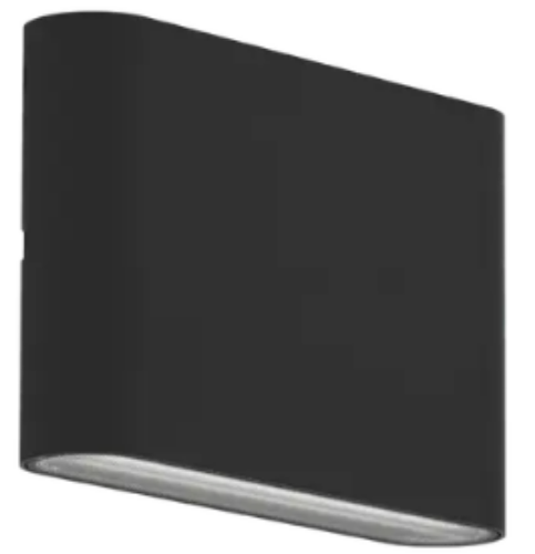 Изображение Seinavalgusti Pouri 2 10W/830-65 1000lm Üles&alla IP65 IK08 Must 175x90mm Ansell  
