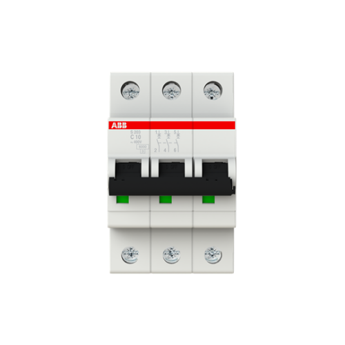 Изображение Moodulkaitselüliti S200 3P, 10A, C, 6kA, ABB 