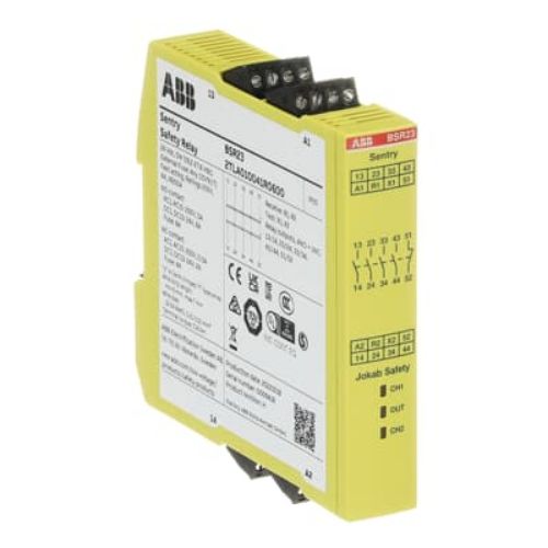 Изображение Turvarelee laiendusmoodul 4NO+1NC, 24 VDC, (22.5mm), kruviklemm, ABB 