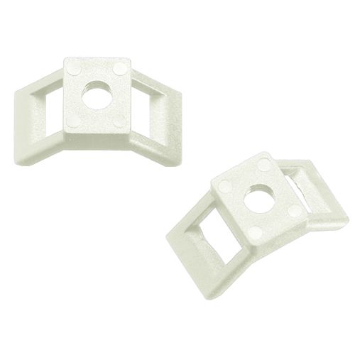 Изображение Juhtmesideme kinnitusalus KRUVI laiusele 7.6mm valge (100tk) Haupa 