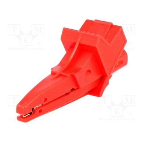 Изображение Krokodill 5004 isoleeritud suur, punane 1000V CATIII 20A 4mm l90mm 