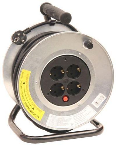 Изображение Pikendusjuhe 3G1.5mm2 25m 4-os m-ga plekktrummel + termo, hall Acuma 