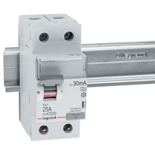 Изображение Rikkevoolukaitse TX3, 2P, 25A, A, 30mA, Legrand 