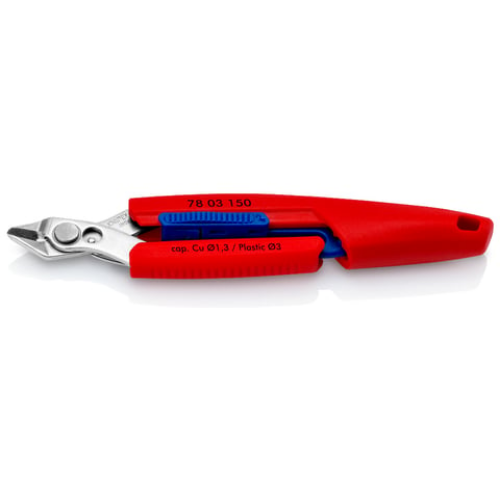 Изображение Mikronäpitsad roostevabast terasest 150mm, lukustiga, vedruga, Slim Knips KNIPEX