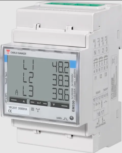Изображение Moodularvesti 3F voolutrafodega, MID 2-tariif, M-bus, kl B, Carlo Gavazzi 