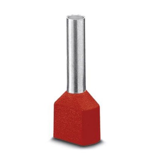 Изображение Cu-otsahülss 2x1-10 kraega, punane (100tk/pk), Phoenix 