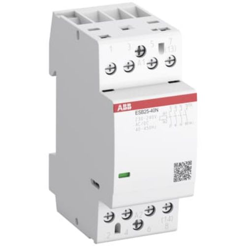 Изображение Moodulkontaktor ESB, 25A, 4NO, 400VAC/220VDC, 2 moodulit, ABB 