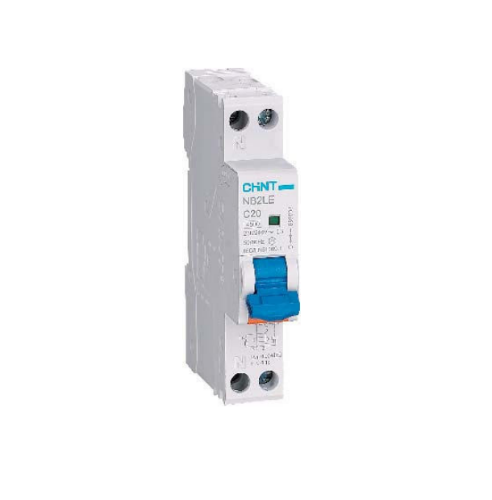 Изображение Kombikaitselüliti (RCBO) NB2LE, 1P+N, 10A, B, 30mA, A, 1mod, Chint 