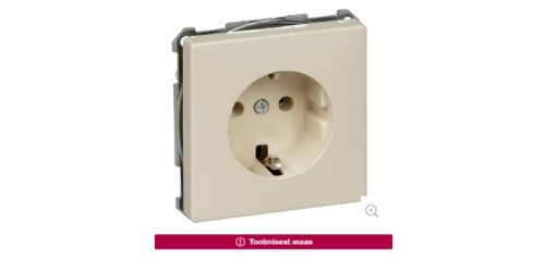 Изображение Pistikupesa 1-ne, maand.-ga, beež, vedrukl. süv. IP20, System-Design, MERTEN 