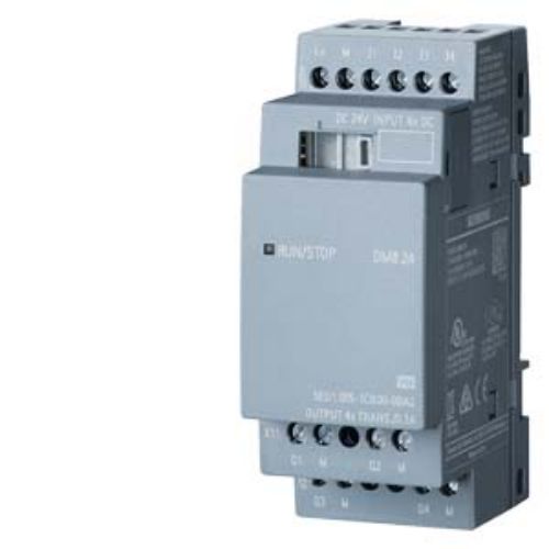 Изображение Laiendusmoodul LOGO8 DM8 24, 24VDC, 4DI/4DO (transistor), Siemens 