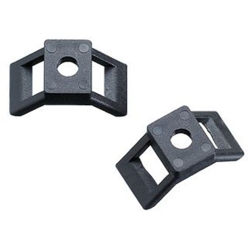 Изображение Juhtmesideme kinnitusalus KRUVI laiusele 7.6mm must (100tk) Haupa 