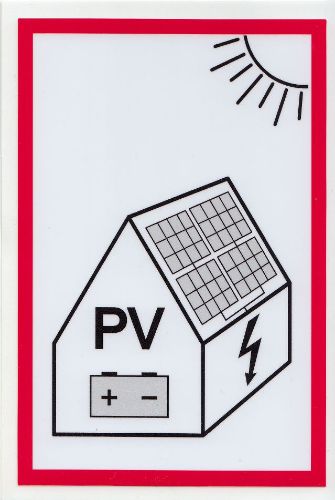 Изображение Kleebis PÄIKESEELEKTRI PANEELID ja AKUD 100x150 SOLAR 