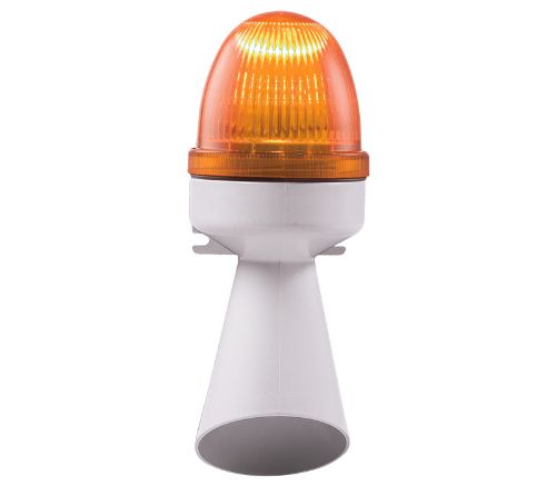 Изображение Sireen - indik SEM LED ORANŽ  4 funktsiooni, pidev toon, 24VDC, 101dB max, IP43, SIRENA 