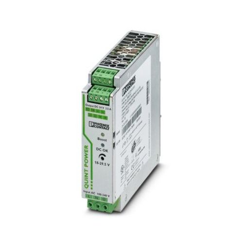 Picture of Toiteplokk QUINT,  24VDC 3.5A 84W, 100-240VAC/90-350VDC, relee, Phoenix 