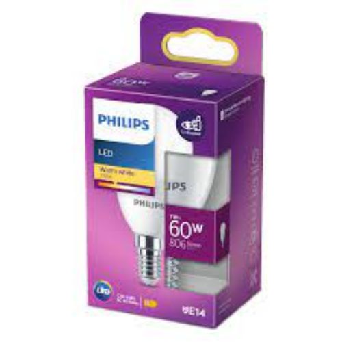 Picture of P48 LED-lühtrilamp 7W/827 E14 806lm 220-240V matt L95mm D48mm PHILIPS 