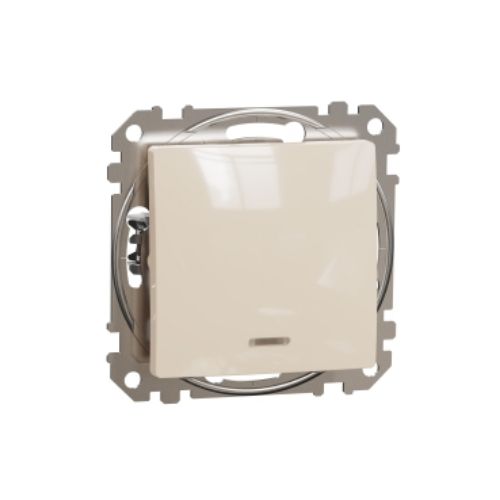 Picture of Lihtlüliti punase märgutulega,10A, vedruklemm, IP20, beež, vedruklemm, SEDNA DESIGN 