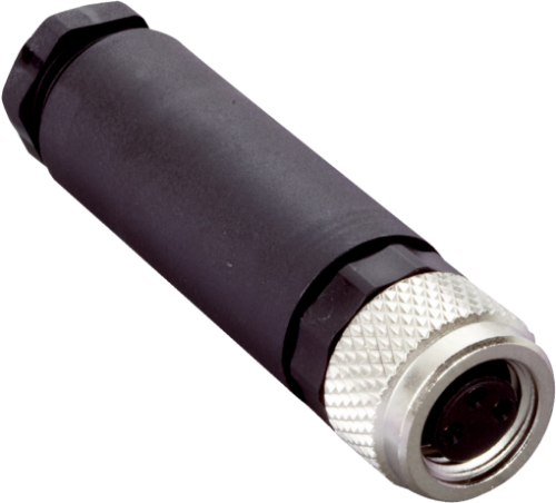 Picture of Anduripesa M8 3-pin, otse, A-coded, kruviklemm, IP67, kaablile 3.5...5mm, SICK 