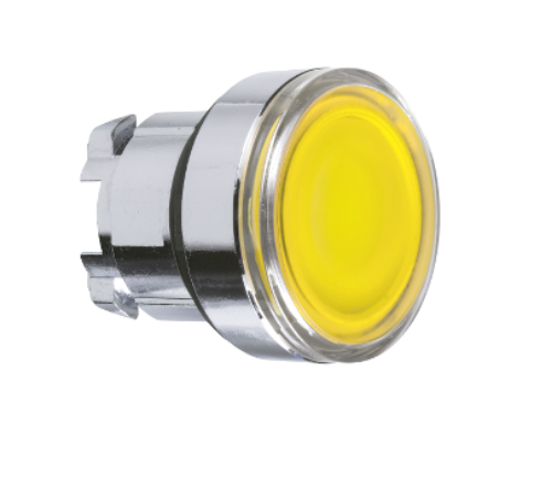 Picture of Surunupp illum. ZB4, KOLLANE, madal, metall, IP66, ilma adapterita, Schneider 