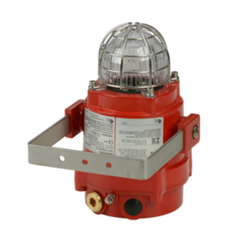 Picture of Xenon majakas BExBG21, 1Hz, 2Hz & double strike 1Hz, 230VAC, PUNANE, LÄBIPAISTEV, IP66, ATEX,E2S 