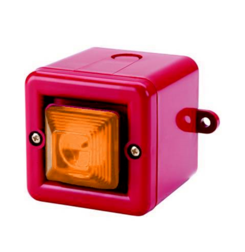 Picture of Sireen + indik vilkuv LED ORANŽ, 100dB (1m), 10 tooni, 24VDC, IP66, e2s 