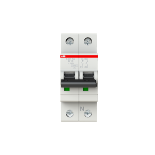 Picture of Moodulkaitselüliti S200 1P+N, 10A, B, 6kA, ABB