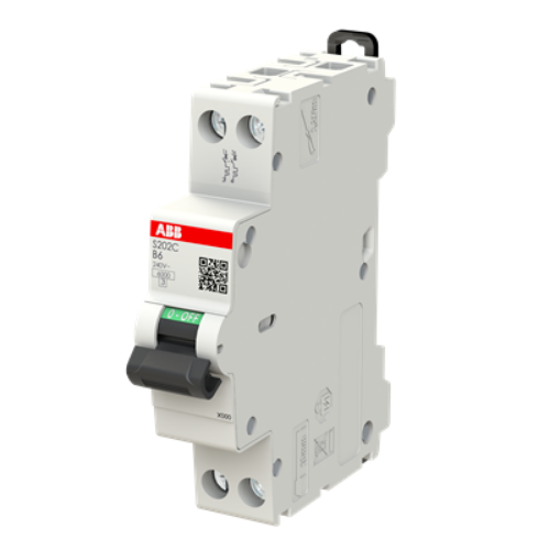 Picture of Moodulkaitselüliti S200C, 2P, 6A, B, 6kA, 1mod, ABB