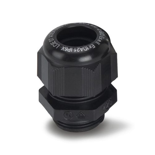 Picture of Läbiviik M20, plast, EX II 2 GD, tihendiga, kaablile 7-12mm, IP68, must, Scame 