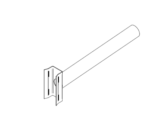 Picture of Erikonsool 0,5m / 60mm vitskinnitusplaadiga koonilisele mastile 