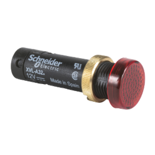 Picture of Signaaltuli XVL, Ø12mm, PUNANE LED 24V  IP40, Schneider 