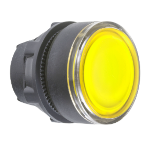 Picture of Surunupp illumineeritud KOLLANE, LED-ile, madal, plast, IP66, Schneider 